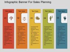 Infographic Banner For Sales Planning Powerpoint Template