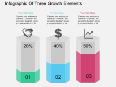 Infographic Of Three Growth Elements Powerpoint Template