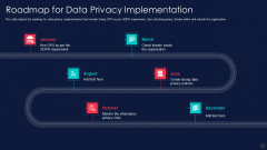 Information Privacy IT Roadmap For Data Privacy Implementation Brochure PDF