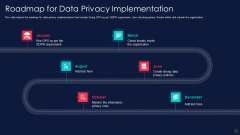 Information Privacy IT Roadmap For Data Privacy Implementation Brochure PDF Information Privacy IT Roadmap For Data Privacy Implementation Brochure PDF