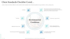 Information Technology Facilities Governance Client Standards Checklist Contd Icons PDF Information Technology Facilities Governance Client Standards Checklist Contd Icons PDF