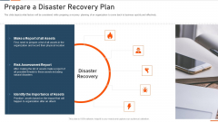 Information Technology Security Prepare A Disaster Recovery Plan Ppt Ideas Inspiration PDF