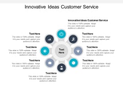 Innovative Ideas Customer Service Ppt PowerPoint Presentation Professional Examples Cpb