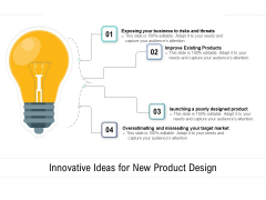 Innovative Ideas For New Product Design Ppt PowerPoint Presentation Pictures Examples PDF Innovative Ideas For New Product Design Ppt PowerPoint Presentation Pictures Examples PDF