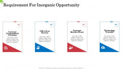 Inorganic Growth Business Requirement For Inorganic Opportunity Ppt Infographic Template Elements PDF Inorganic Growth Business Requirement For Inorganic Opportunity Ppt Infographic Template Elements PDF