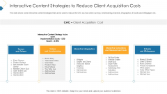 Interactive Content Strategies To Reduce Client Acquisition Costs Professional PDF Interactive Content Strategies To Reduce Client Acquisition Costs Professional PDF