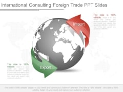 International Consulting Foreign Trade Ppt Slides