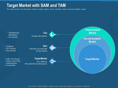 Investment Pitch To Generate Capital From Series B Venture Round Target Market With Sam And Tam Infographics PDF Investment Pitch To Generate Capital From Series B Venture Round Target Market With Sam And Tam Infographics PDF