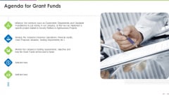 Investor Deck To Increase Grant Funds From Public Corporation Agenda For Grant Funds Information PDF Investor Deck To Increase Grant Funds From Public Corporation Agenda For Grant Funds Information PDF