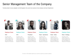 Investor Pitch Deck Collect Funding Spot Market Senior Management Team Of The Company Clipart PDF Investor Pitch Deck Collect Funding Spot Market Senior Management Team Of The Company Clipart PDF