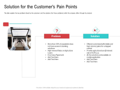 Investor Pitch Deck Collect Funding Spot Market Solution For The Customers Pain Points Mockup PDF Investor Pitch Deck Collect Funding Spot Market Solution For The Customers Pain Points Mockup PDF