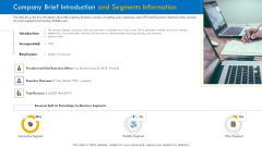 Investor Pitch Deck For Interim Financing Company Brief Introduction And Segments Information Inspiration PDF Investor Pitch Deck For Interim Financing Company Brief Introduction And Segments Information Inspiration PDF