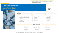 Investor Pitch Deck For Interim Financing Company Future Or Long Term Goals Pictures PDF