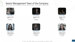 Investor Pitch Deck Fundraising Via Mezzanine Equity Instrument Senior Management Team Of The Company Structure PDF Investor Pitch Deck Fundraising Via Mezzanine Equity Instrument Senior Management Team Of The Company Structure PDF