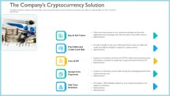 Investor Pitch Deck To Generate Capital From Initial Currency Offering The Companys Cryptocurrency Solution Elements PDF Investor Pitch Deck To Generate Capital From Initial Currency Offering The Companys Cryptocurrency Solution Elements PDF