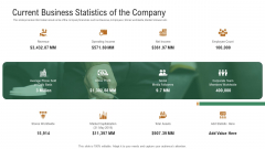 Investor Pitch Deck To Generate Venture Capital Funds Current Business Statistics Of The Company Template PDF Investor Pitch Deck To Generate Venture Capital Funds Current Business Statistics Of The Company Template PDF