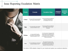 Issue Reporting Escalation Matrix Ppt PowerPoint Presentation Inspiration Graphics Template Issue Reporting Escalation Matrix Ppt PowerPoint Presentation Inspiration Graphics Template