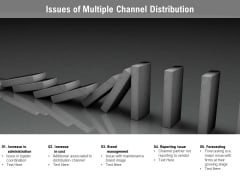 Issues Of Multiple Channel Distribution Ppt PowerPoint Presentation Icon Model Issues Of Multiple Channel Distribution Ppt PowerPoint Presentation Icon Model