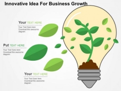 Innovative Idea For Business Growth PowerPoint Template