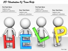 Innovative Marketing Concepts 3d Illustration Of Team Help Character Models Innovative Marketing Concepts 3d Illustration Of Team Help Character Models