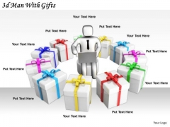 Innovative Marketing Concepts 3d Man With Gifts Basic Business Innovative Marketing Concepts 3d Man With Gifts Basic Business
