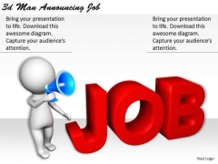 Internet Business Strategy 3d Man Announcing Job Basic Concepts Internet Business Strategy 3d Man Announcing Job Basic Concepts
