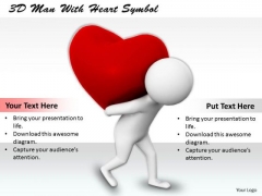 Internet Business Strategy 3d Man With Heart Symbol Adaptable Concepts Internet Business Strategy 3d Man With Heart Symbol Adaptable Concepts