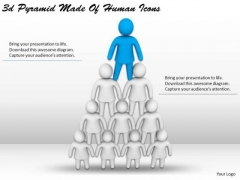 Internet Business Strategy 3d Pyramid Made Of Human Icons Concept Internet Business Strategy 3d Pyramid Made Of Human Icons Concept