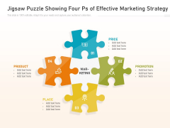 Jigsaw Puzzle Showing Four Ps Of Effective Marketing Strategy Ppt PowerPoint Presentation File Slideshow PDF Jigsaw Puzzle Showing Four Ps Of Effective Marketing Strategy Ppt PowerPoint Presentation File Slideshow PDF