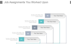 Job Assignments You Worked Upon Powerpoint Slide Background Designs Job Assignments You Worked Upon Powerpoint Slide Background Designs