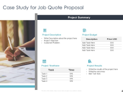 Job Estimate Case Study For Job Quote Proposal Ppt File Brochure PDF Job Estimate Case Study For Job Quote Proposal Ppt File Brochure PDF