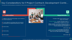 Key Elements Of Project Management IT Key Considerations For IT Project Contracts Diagrams PDF Key Elements Of Project Management IT Key Considerations For IT Project Contracts Diagrams PDF