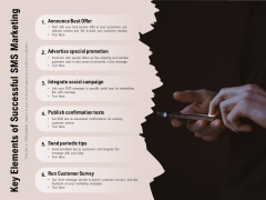 Key Elements Of Successful Sms Marketing Ppt PowerPoint Presentation Pictures Objects PDF Key Elements Of Successful Sms Marketing Ppt PowerPoint Presentation Pictures Objects PDF