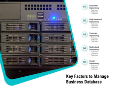 Key Factors To Manage Business Database Ppt PowerPoint Presentation Show Design Ideas PDF Key Factors To Manage Business Database Ppt PowerPoint Presentation Show Design Ideas PDF