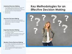 Key Methodologies For An Effective Decision Making Ppt PowerPoint Presentation Styles Graphics Example PDF Key Methodologies For An Effective Decision Making Ppt PowerPoint Presentation Styles Graphics Example PDF