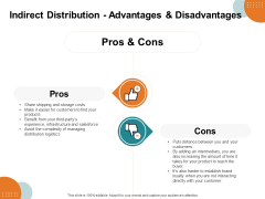 Key Product Distribution Channels Indirect Distribution Advantages And Disadvantages Ppt Outline Maker PDF Key Product Distribution Channels Indirect Distribution Advantages And Disadvantages Ppt Outline Maker PDF