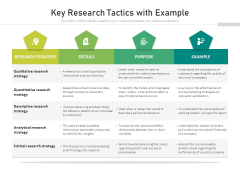 Key Research Tactics With Example Ppt PowerPoint Presentation Icon Structure PDF Key Research Tactics With Example Ppt PowerPoint Presentation Icon Structure PDF