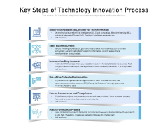 Key Steps Of Technology Innovation Process Ppt PowerPoint Presentation Ideas Mockup PDF Key Steps Of Technology Innovation Process Ppt PowerPoint Presentation Ideas Mockup PDF