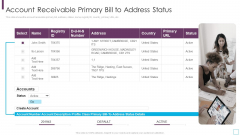 Key Strategies For Account Receivable Primary Bill To Address Status Icons PDF