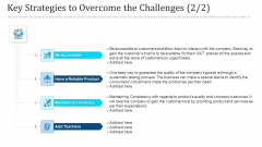 Key Strategies To Overcome The Challenges Quality Ppt Summary Infographics PDF