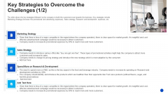 Key Strategies To Overcome The Challenges Strategy Mockup PDF