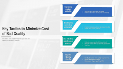 Key Tactics To Minimize Cost Of Bad Quality Ppt PowerPoint Presentation Layouts Pictures PDF Key Tactics To Minimize Cost Of Bad Quality Ppt PowerPoint Presentation Layouts Pictures PDF