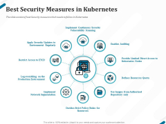Kubernetes Containers Architecture Overview Best Security Measures In Kubernetes Ppt Pictures File Formats PDF Kubernetes Containers Architecture Overview Best Security Measures In Kubernetes Ppt Pictures File Formats PDF
