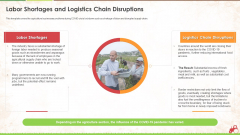 Labor Shortages And Logistics Chain Disruptions Ppt Model Example File PDF