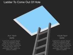 Ladder To Come Out Of Hole Powerpoint Template Ladder To Come Out Of Hole Powerpoint Template
