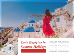 Lady Enjoying In Summer Holidays Ppt PowerPoint Presentation Slides Elements Lady Enjoying In Summer Holidays Ppt PowerPoint Presentation Slides Elements