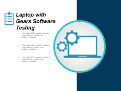 Laptop With Gears Software Testing Ppt PowerPoint Presentation Infographic Template Sample Laptop With Gears Software Testing Ppt PowerPoint Presentation Infographic Template Sample