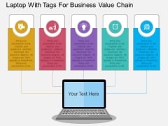 Laptop With Tags For Business Value Chain Powerpoint Template Laptop With Tags For Business Value Chain Powerpoint Template