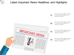 Latest Important News Headlines And Highlights Ppt PowerPoint Presentation Outline Slide Download Latest Important News Headlines And Highlights Ppt PowerPoint Presentation Outline Slide Download