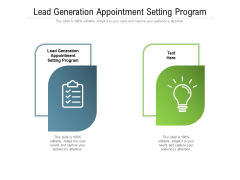 Lead Generation Appointment Setting Program Ppt PowerPoint Presentation Layouts Sample Cpb Pdf Lead Generation Appointment Setting Program Ppt PowerPoint Presentation Layouts Sample Cpb Pdf
